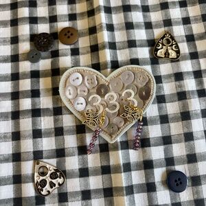 Gold and Purple Dangle Earrings